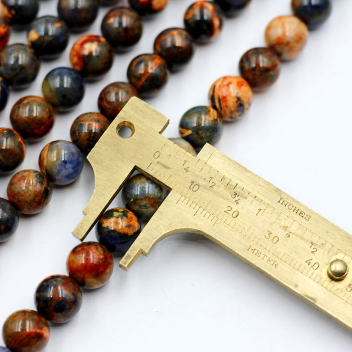 (soda005) 10 MM Round "Sunset" Sodalite