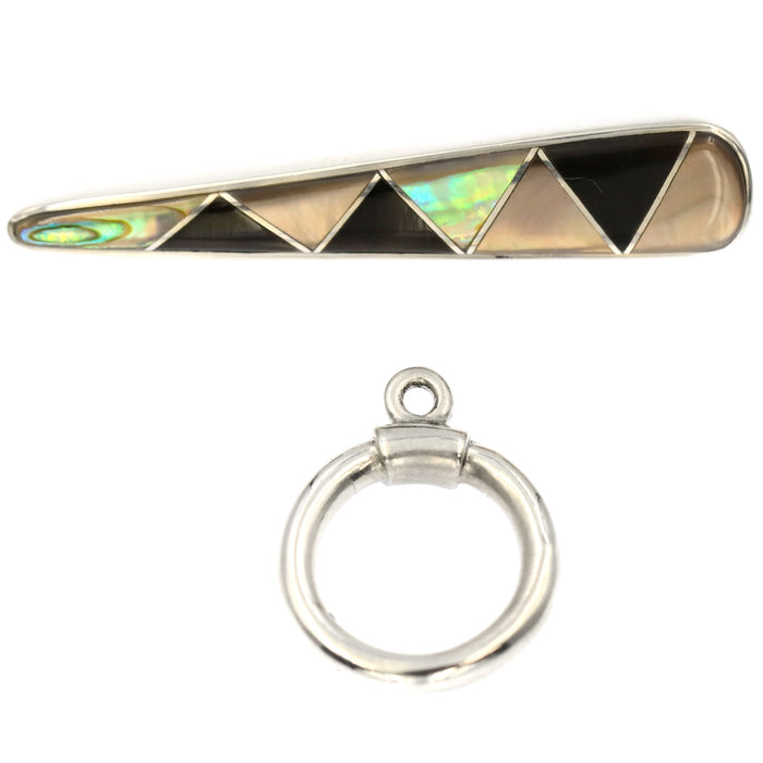 (ITG-011) Abalone, Black Lip & Black Toggle