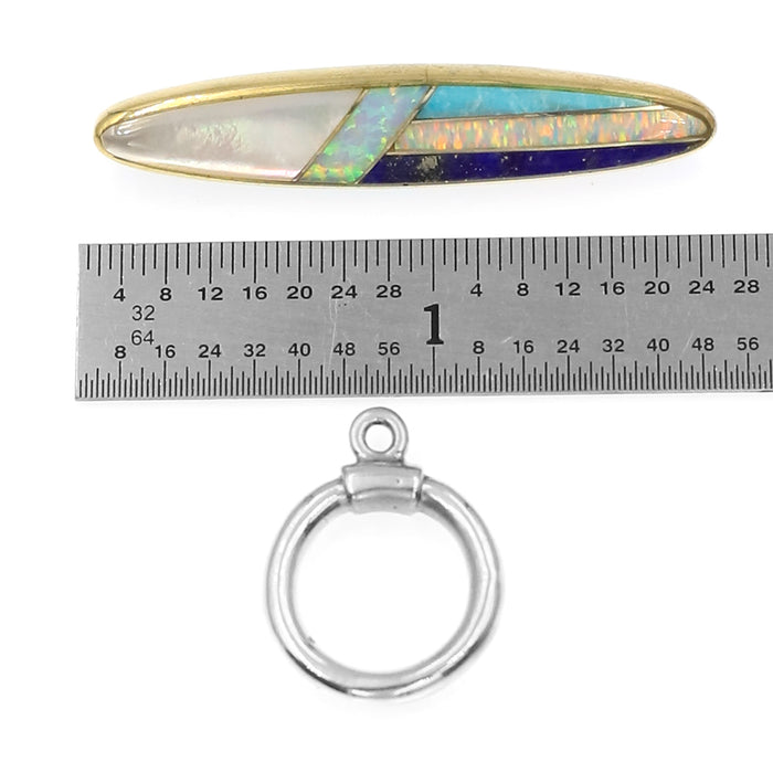 (ITG-029) Black Lip, Turquoise, Mother-of-Pearl, Lapis Toggle