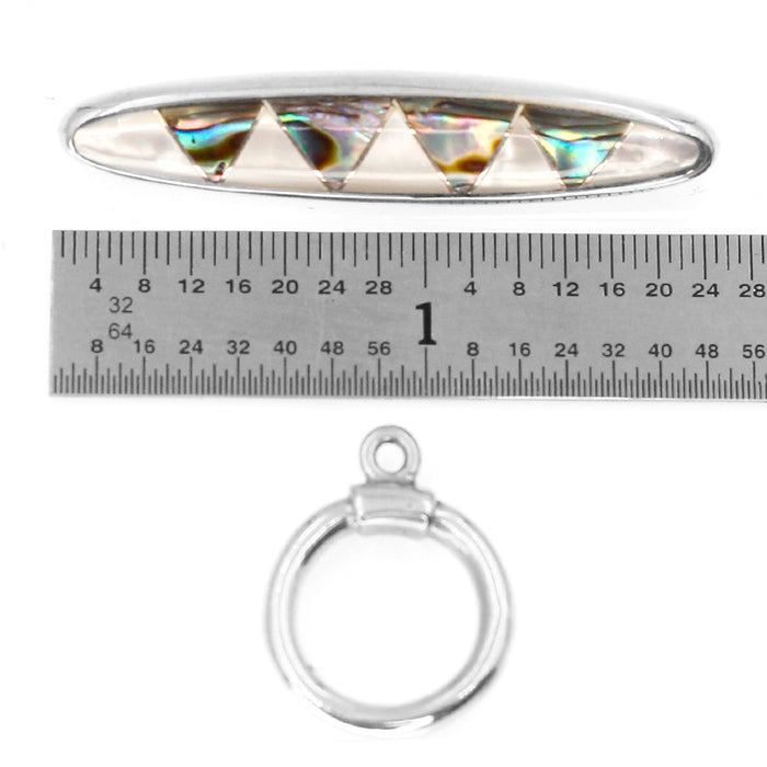 (ITG-044) Abalone, Mother-of-Pearl Toggle