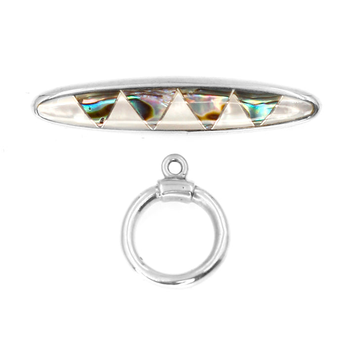 (ITG-044) Abalone, Mother-of-Pearl Toggle