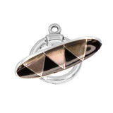 (ITGS-006) Brown Lip Mother of Pearl and Black Onyx Toggle