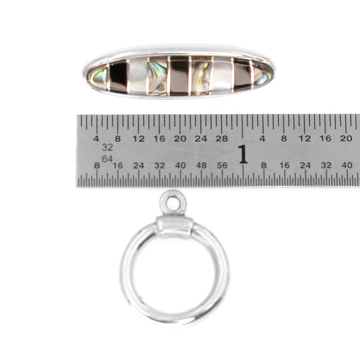 (ITGS-002) Abalone, Hammer Shell, Abalone Toggle