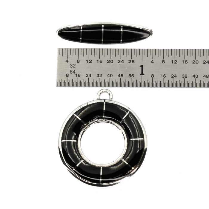 (ITG-066) Various Stone Inlay Toggle Sets