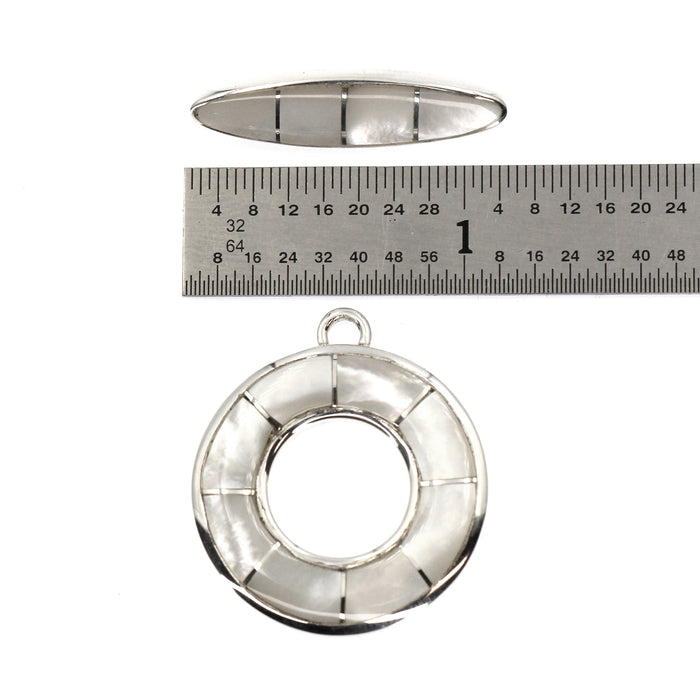 (ITG-066) Various Stone Inlay Toggle Sets