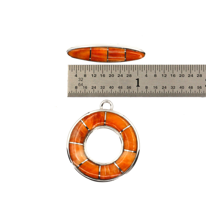 (ITG-066) Various Stone Inlay Toggle Sets