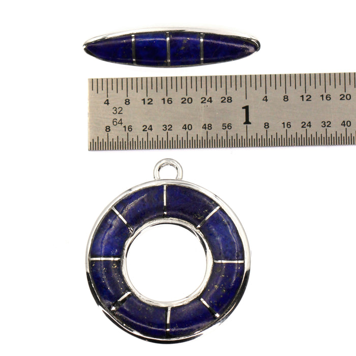 (ITG-066) Various Stone Inlay Toggle Sets