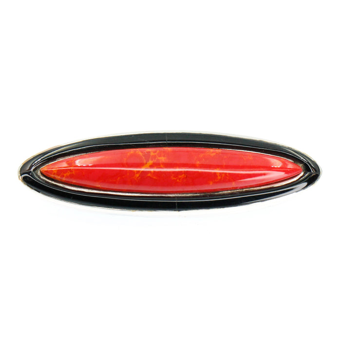(ITG-078) Black Onyx and Eco-friendly™ Coral Toggle