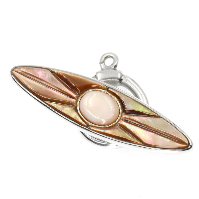 (ITG-081) Pink Mussel and Brown Lip Toggle