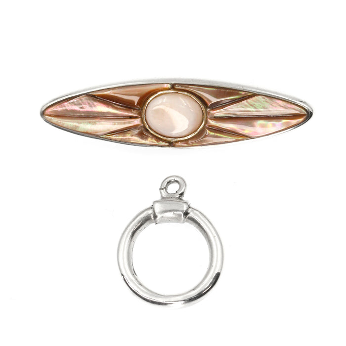 (ITG-081) Pink Mussel and Brown Lip Toggle