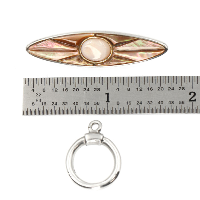 (ITG-081) Pink Mussel and Brown Lip Toggle