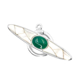 (ITG-083) Green Onyx and Mother of Pearl Toggle