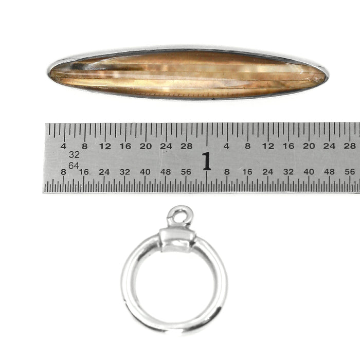 (ITG-098) Brown Lip Mother of Pearl Toggle