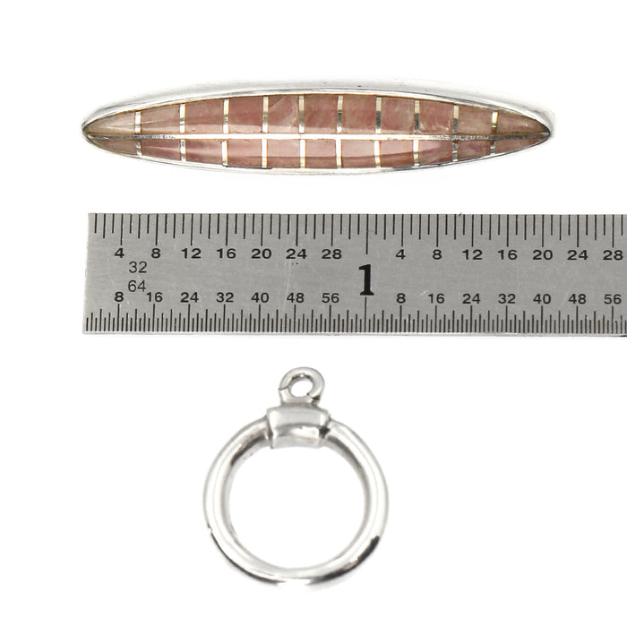 (ITG-099) Rose Quartz Toggle