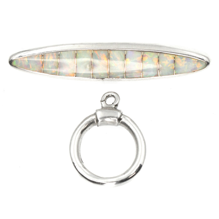 (ITG-100) White Opal Toggle