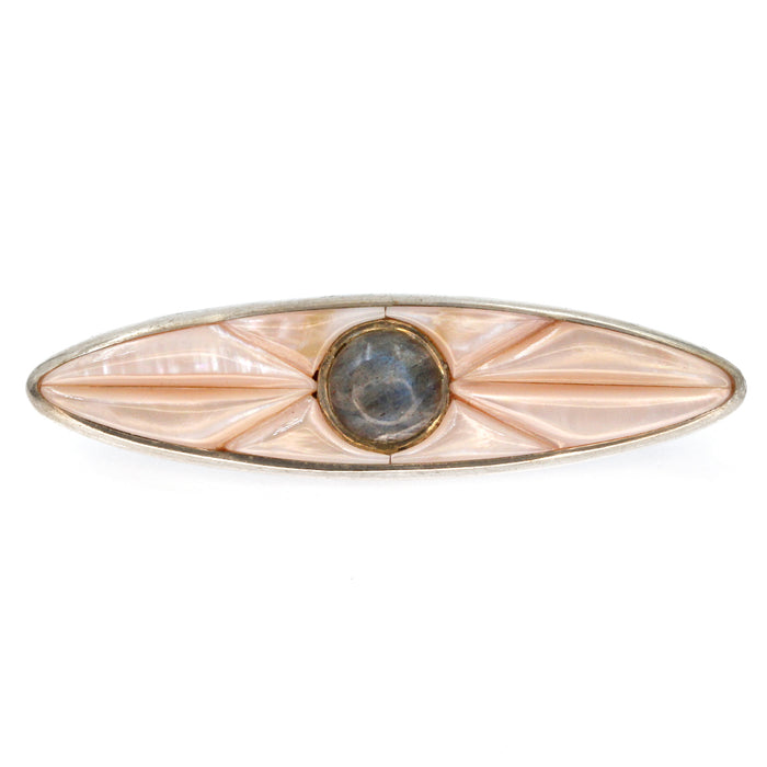 (ITG-104) Labradorite and Pink Lip Mother of Pearl Toggle