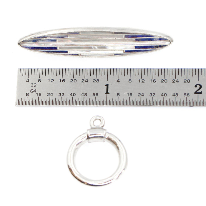 (ITG-132) Mother-of-Pearl, Lapis Toggle