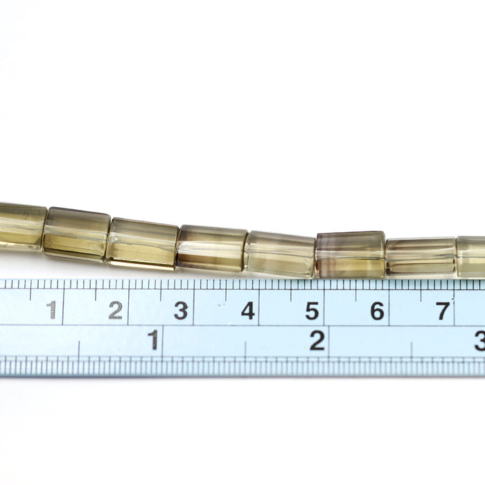 (QTZ-024) Smoky Quartz Faceted Rectangles