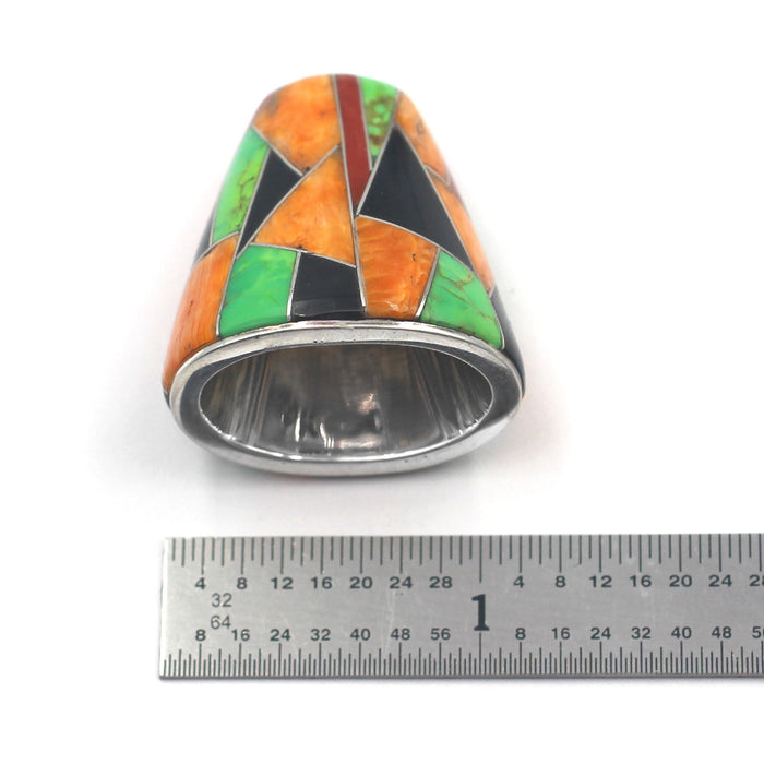 (IC002) Large Multi Stone Inlay Cones