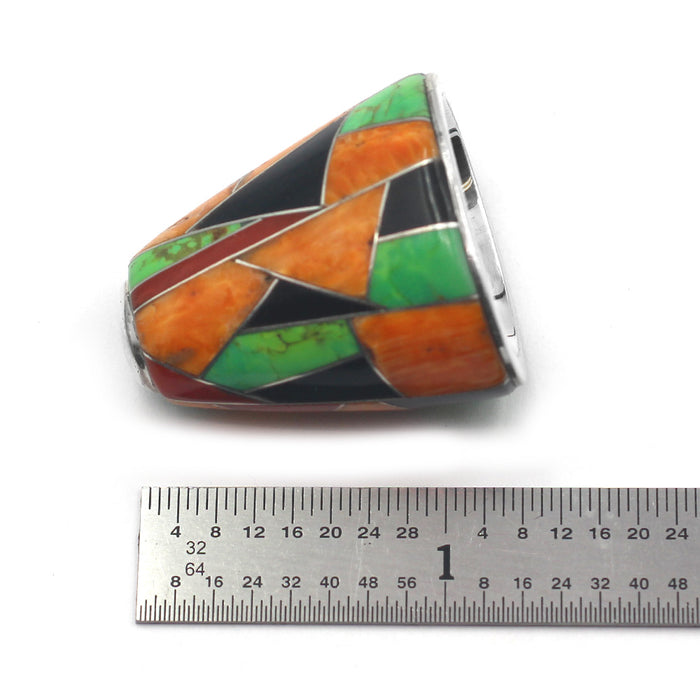 (IC002) Large Multi Stone Inlay Cones