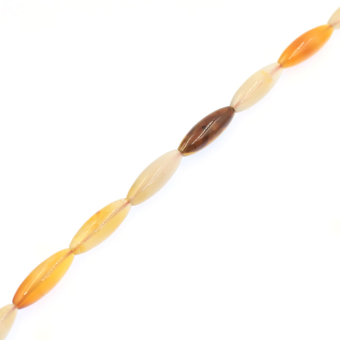 (agate077) 12x37mm Natural Agate Barrels