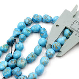 (turq083)   18 Inch strand of Sleeping Beauty Turquoise Nuggets.