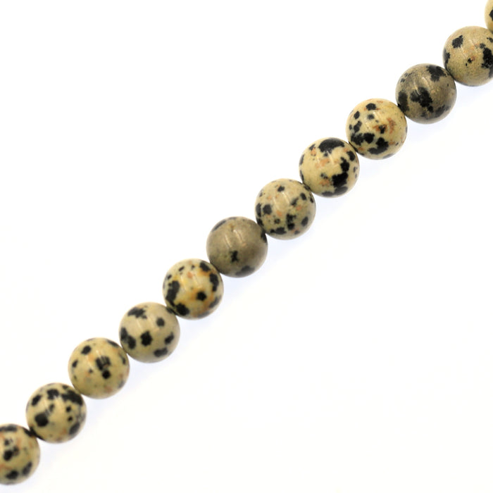(jas068) 8mm Dalmation Jasper