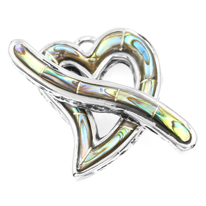 (ITG-063) Abalone Heart Toggle