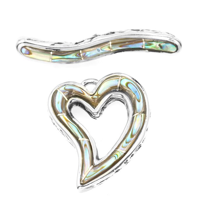 (ITG-063) Abalone Heart Toggle