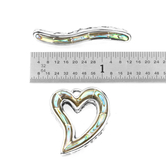 (ITG-063) Abalone Heart Toggle