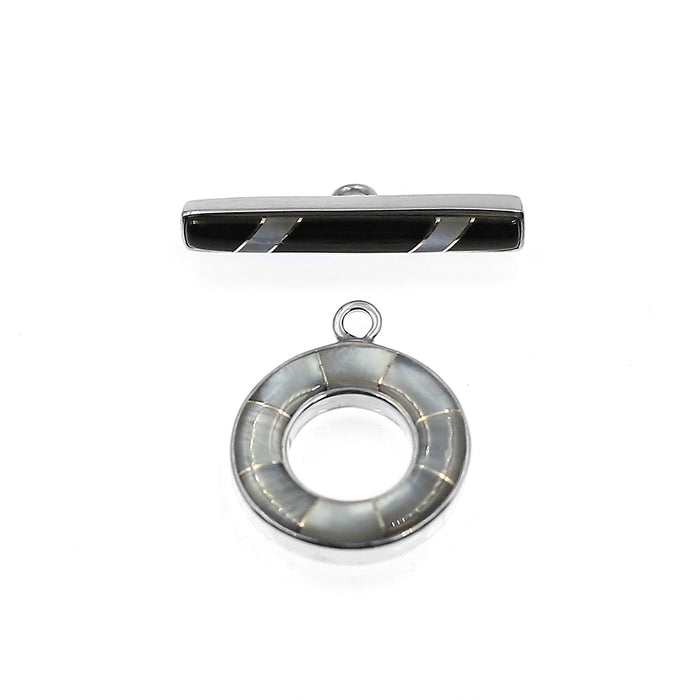 (ITG-020) Black & Hammer Shell Toggle Set