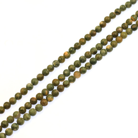 (Rhyolite010) 6mm Rhyolite Beads