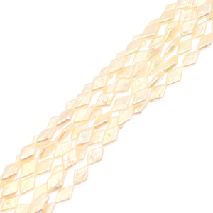(fwp027) 10x17mm Freshwater Pearls Diamond Shape