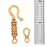 (bzc040-n040) Classic Bronze Clasp and Link Connector