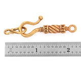 (bzc040-n040) Classic Bronze Clasp and Link Connector