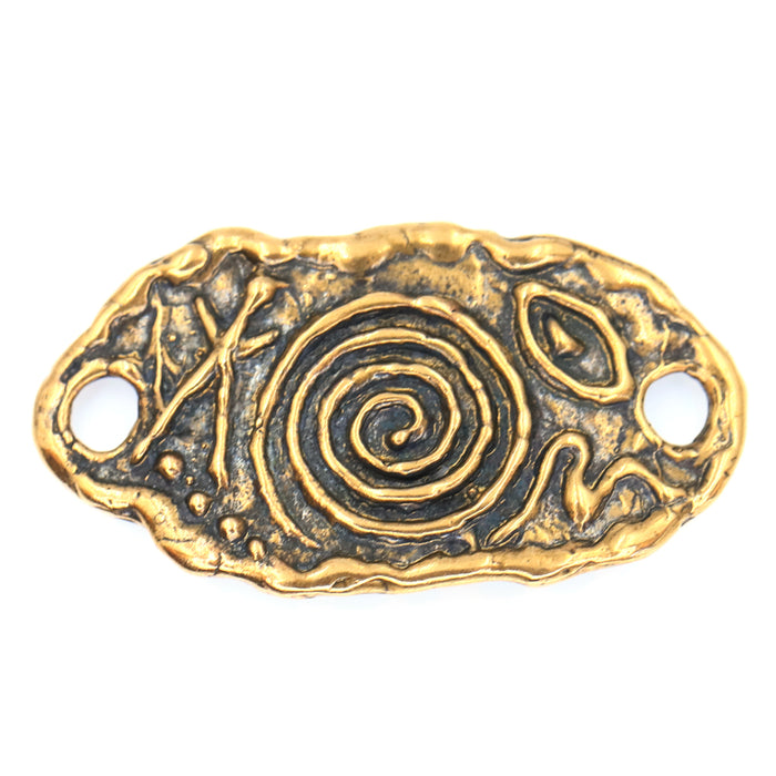 (bzlk003) Bronze Spiral Link