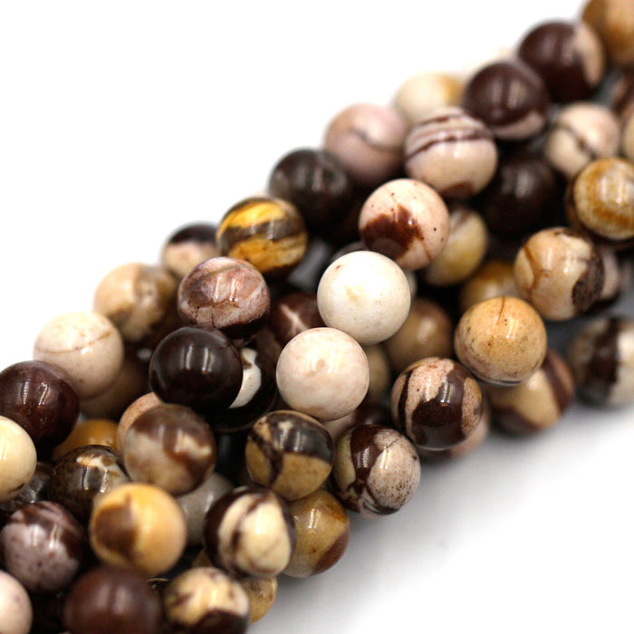 (jas002) 8mm Zebra Jasper