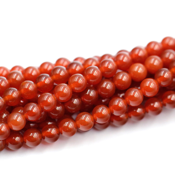 (CARN-018) 6mm Carnelian Rounds