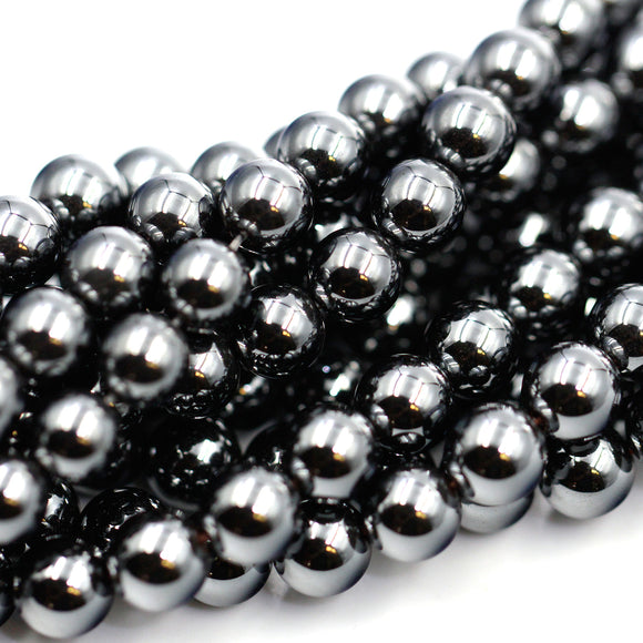 (hem004) 10mm Hematite Beads