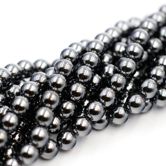 (hem001) 8mm Hematite Beads
