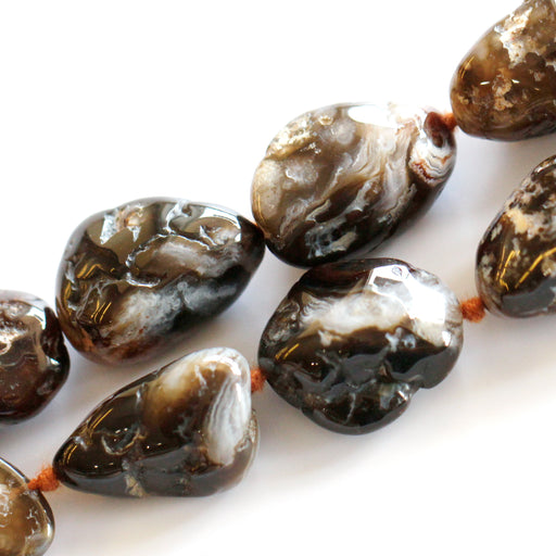 (agate037) Fire Agate Nuggets - Scottsdale Bead Supply