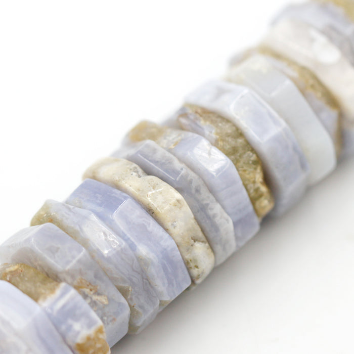 (chal001) 20mm Chalcedony Flat Beads