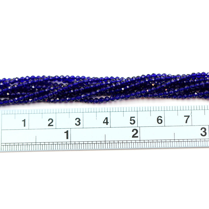 (spi001) 2mm Lab Created Blue Spinel