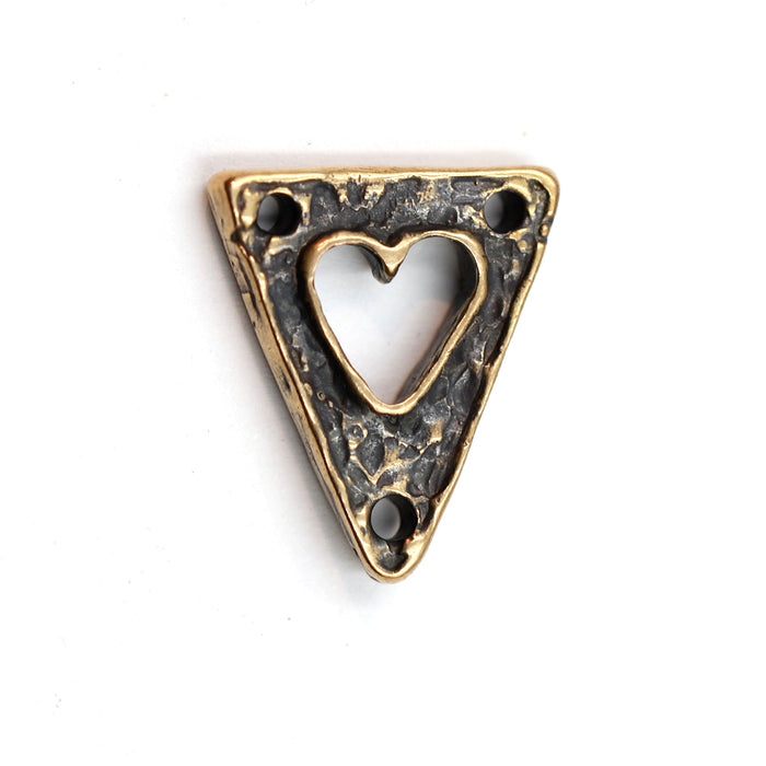 (bzlk041-n0415) Bronze Heart Link