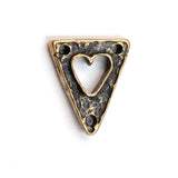 (bzlk041-n0415) Bronze Heart Link