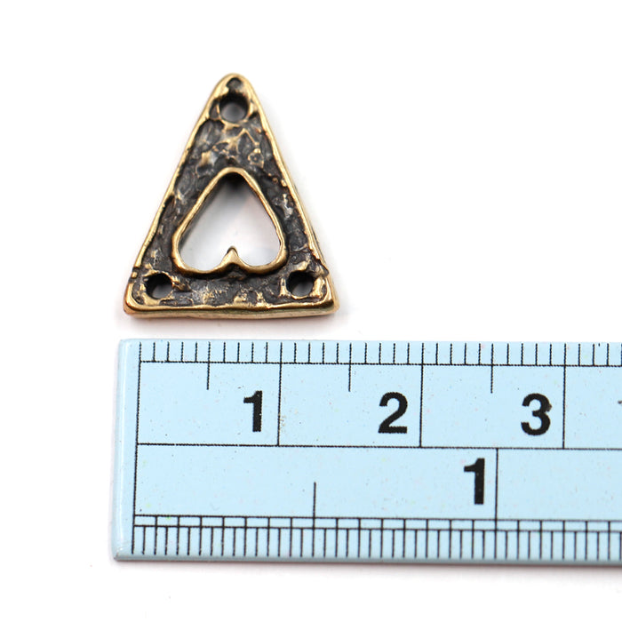 (bzlk041-n0415) Bronze Heart Link