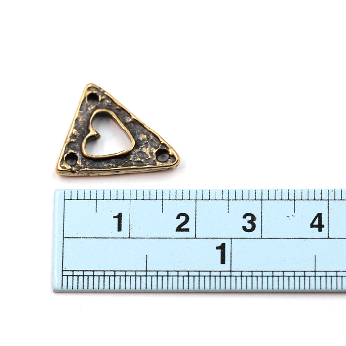 (bzlk041-n0415) Bronze Heart Link