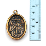 (bzp369-n0759) Bronze Horse Pendant