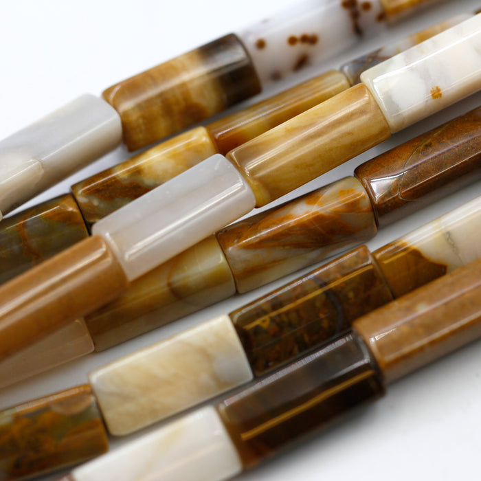 (agate048) 20mm Polka Dot Agate Beads - Scottsdale Bead Supply