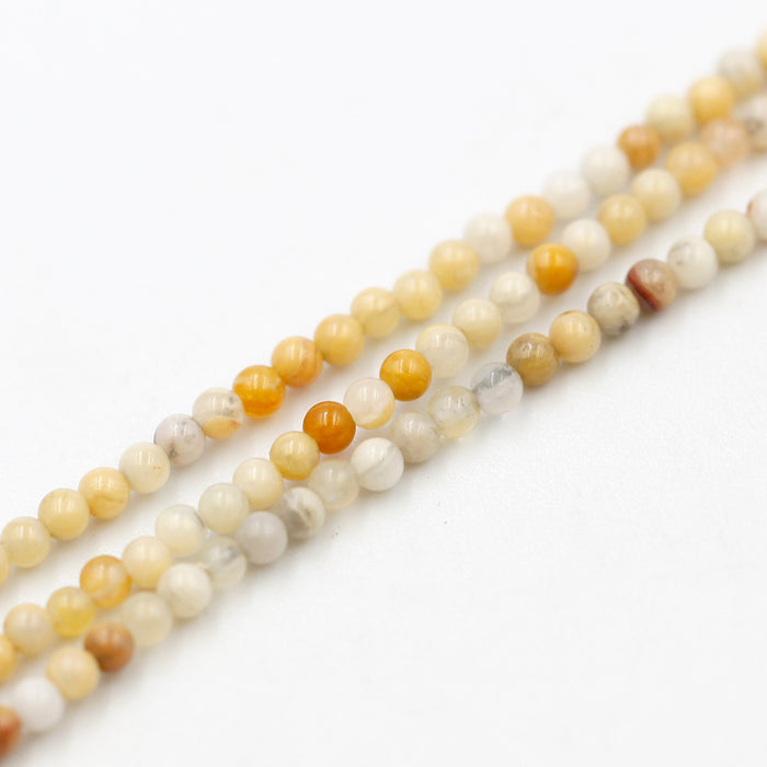 (jas013) 2mm Crazy Lace Jasper Beads